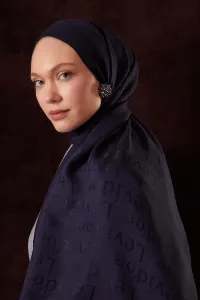 Yazı Baskılı Naia Jakar Şal