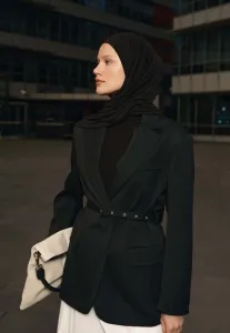 Kod Dikişli Penye Şal