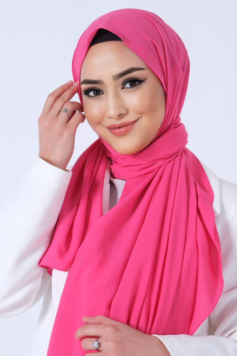Açık Fuşya Asya Şal - 3