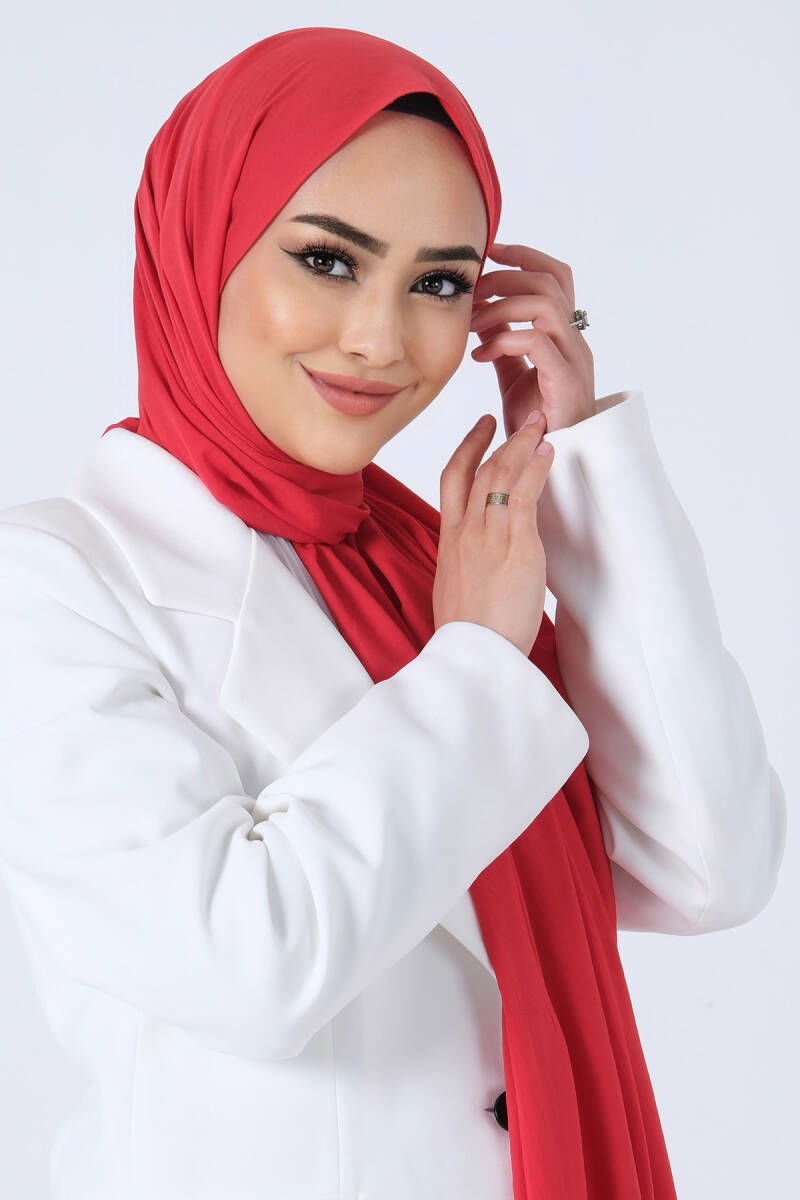 Kırmızı Asya Şal - 1