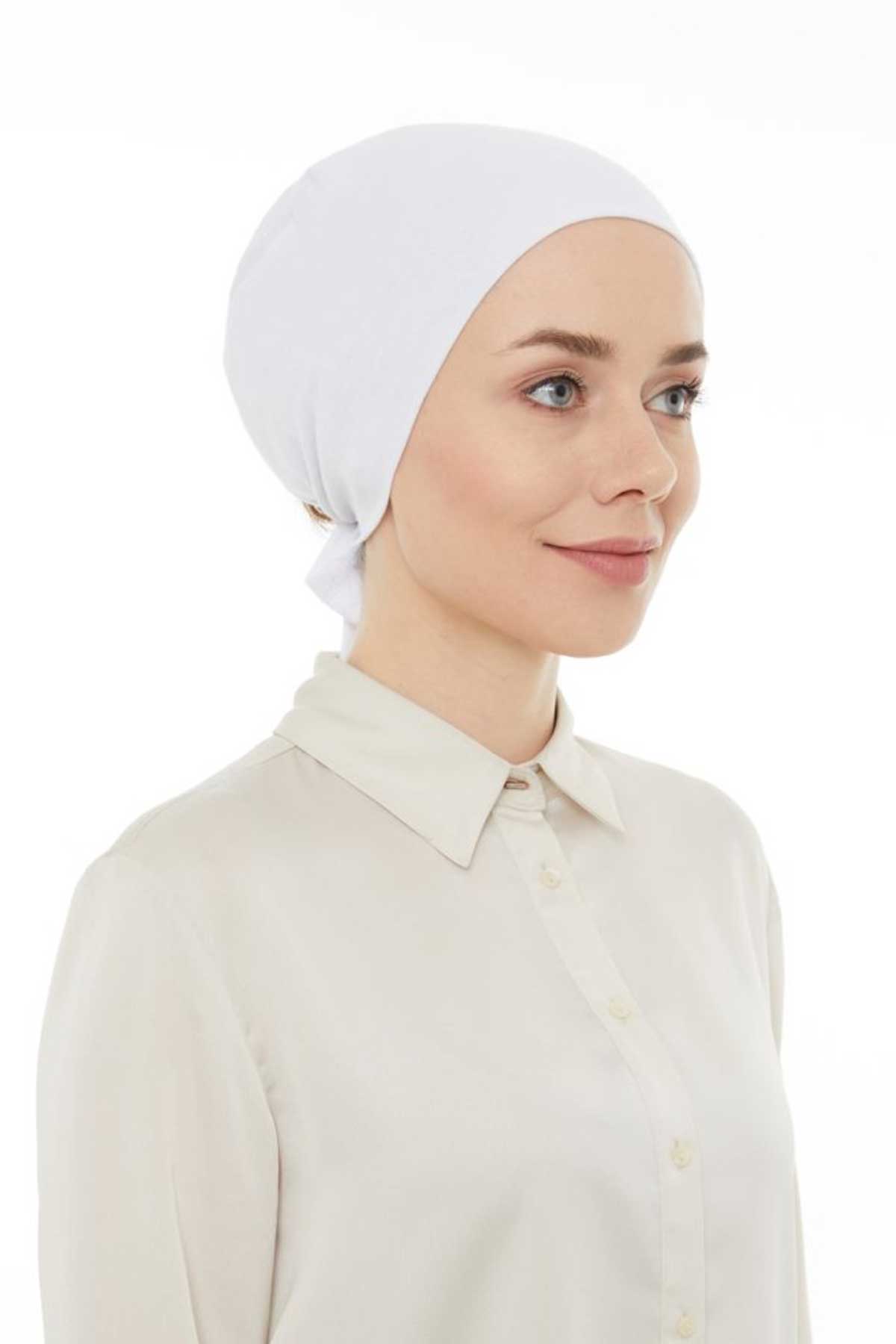 Lavender Penye Bone Dikişsiz Beyaz - 1