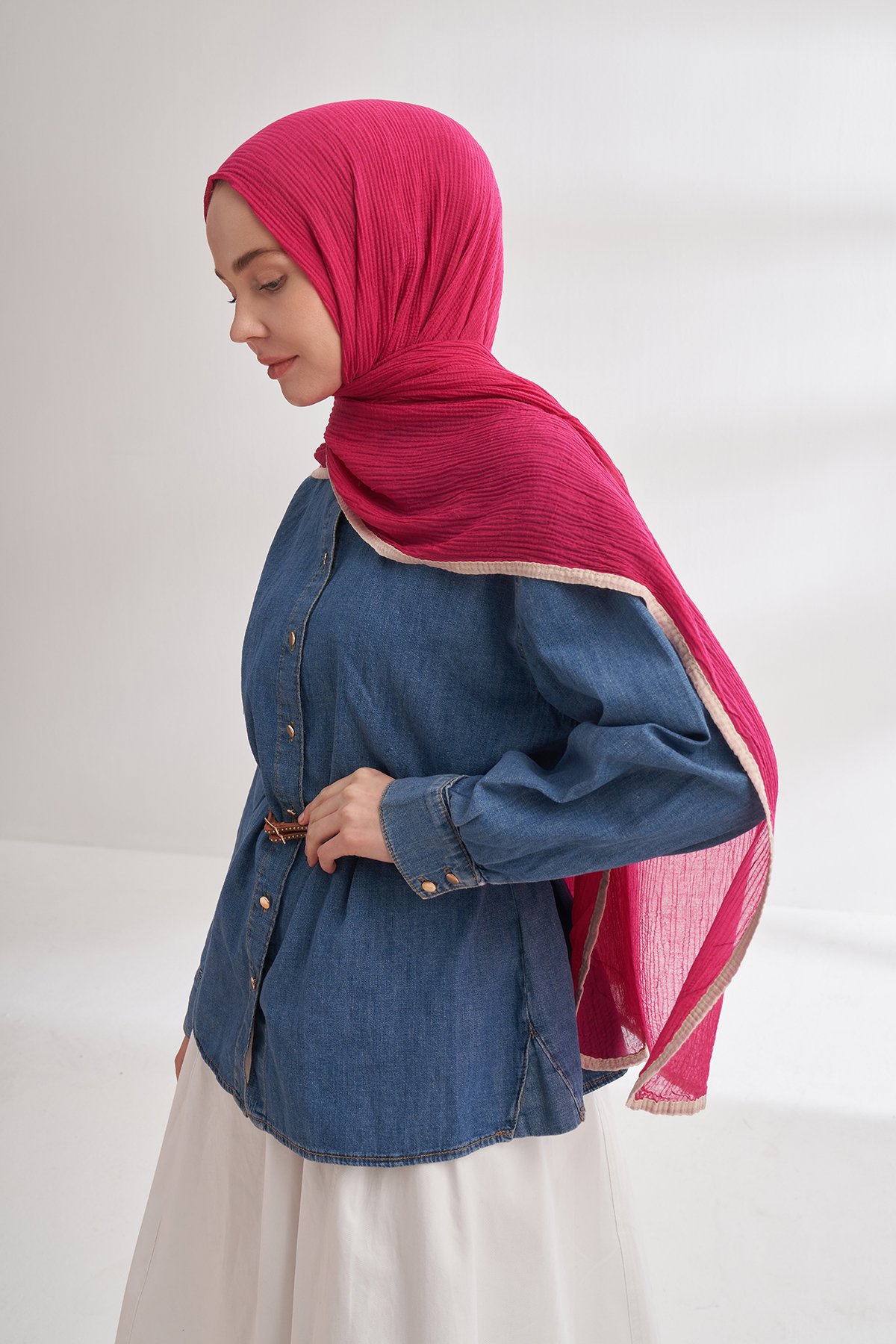 Müslin Biyeli Şal - 87