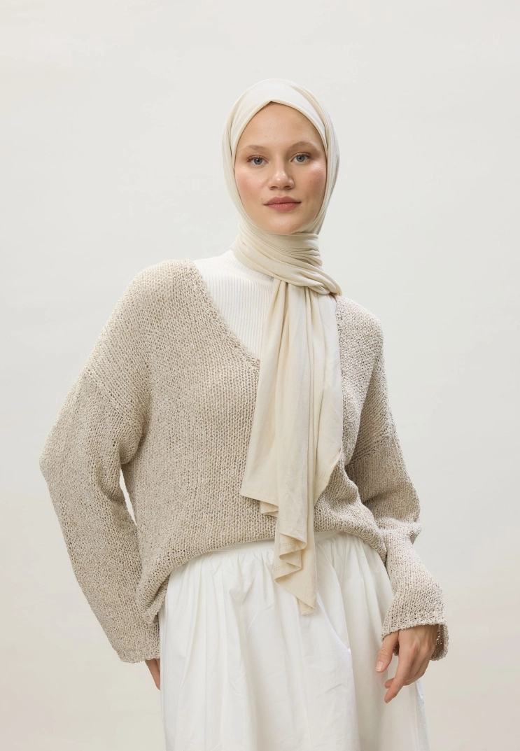 Kod Dikişli Penye Şal - 144