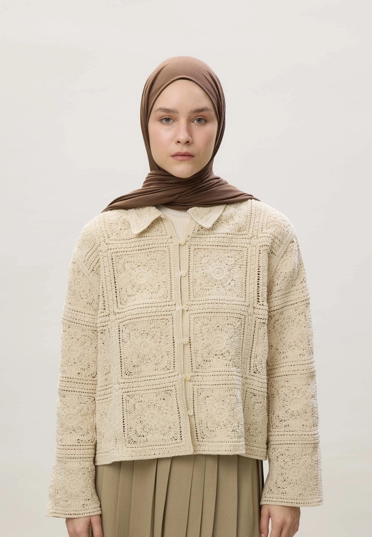 Kod Dikişli Penye Şal - 123