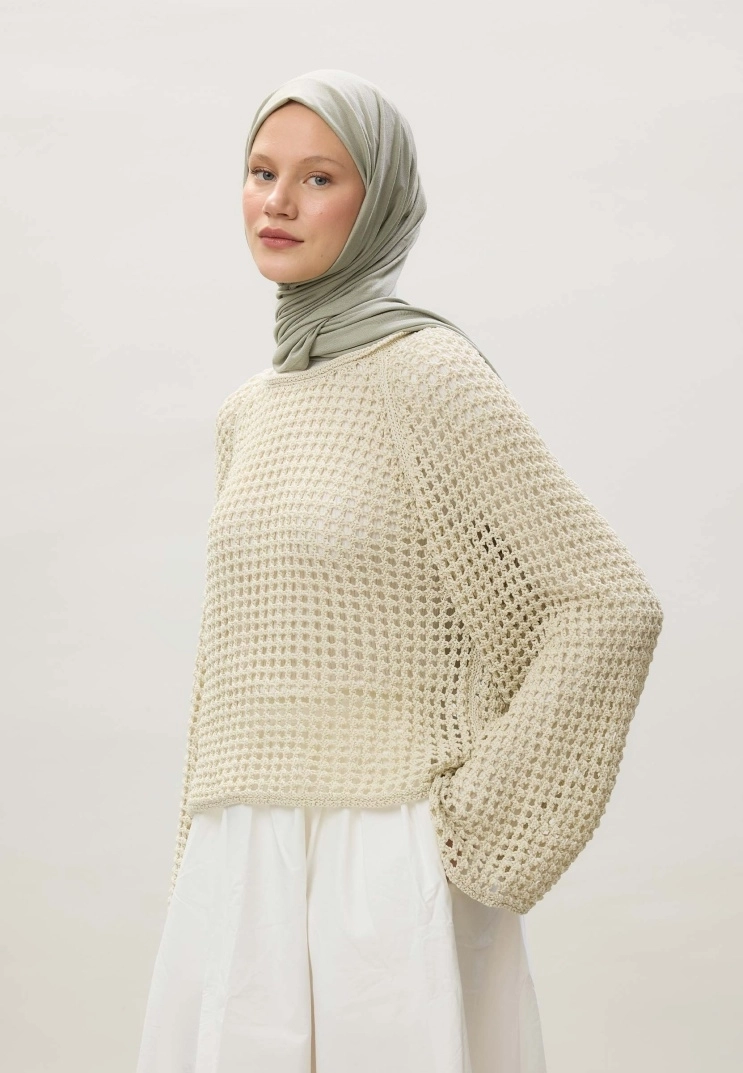 Kod Dikişli Penye Şal - 80