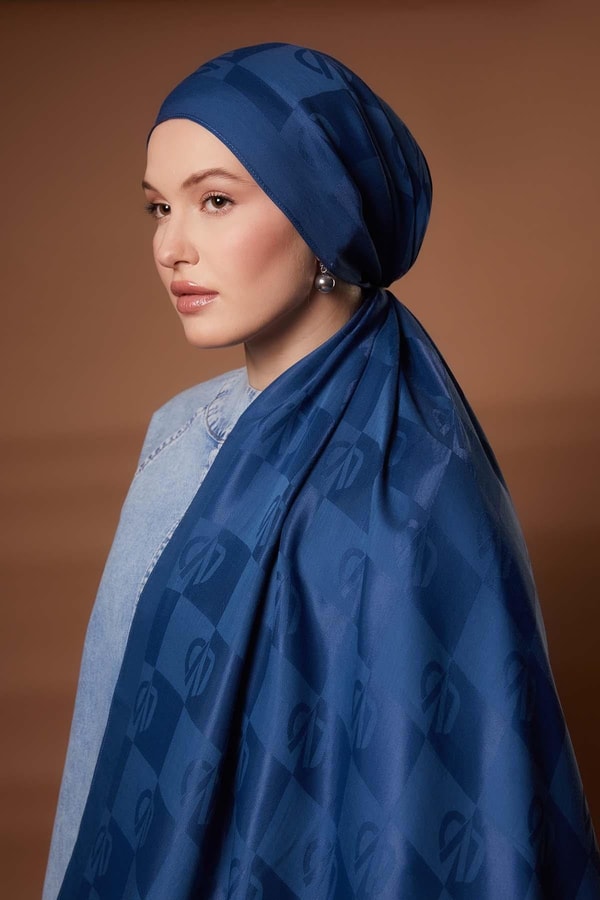 Kare LVD Baskılı Naia Jakar Şal - 12