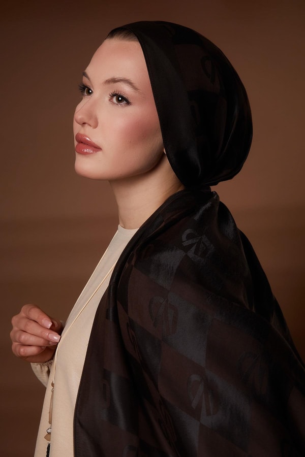 Kare LVD Baskılı Naia Jakar Şal - 22