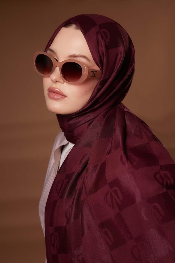 Kare LVD Baskılı Naia Jakar Şal - 47