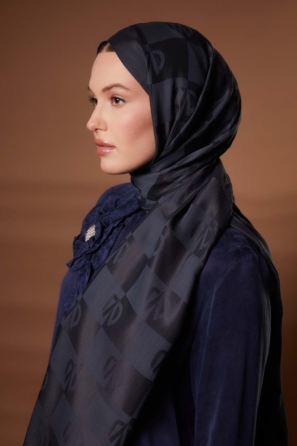 Kare LVD Baskılı Naia Jakar Şal - 49