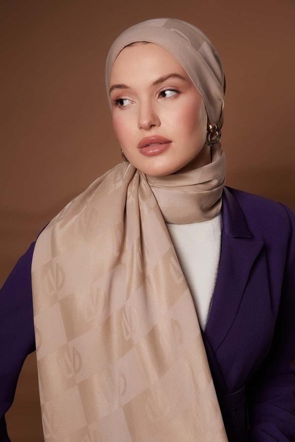 Kare LVD Baskılı Naia Jakar Şal - 20