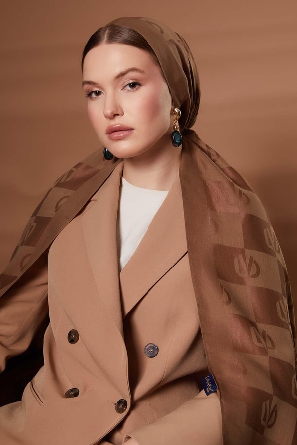 Kare LVD Baskılı Naia Jakar Şal - 9