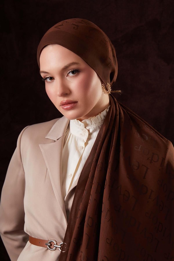 Kare LVD Baskılı Naia Jakar Şal - 41