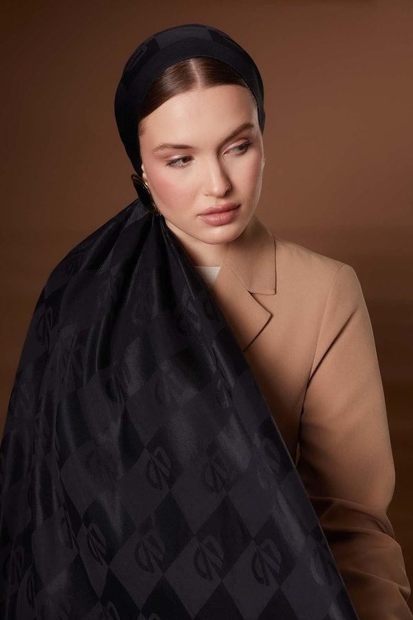 Kare LVD Baskılı Naia Jakar Şal - 2