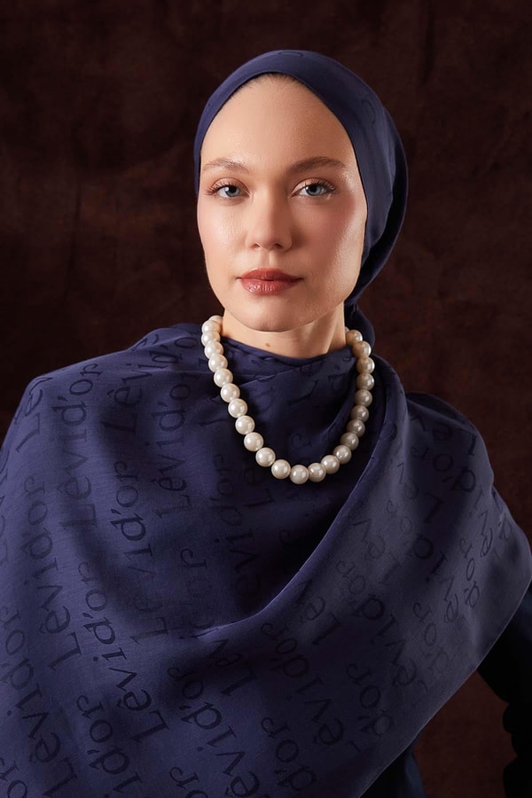 Yazı Baskılı Naia Jakar Şal - 8