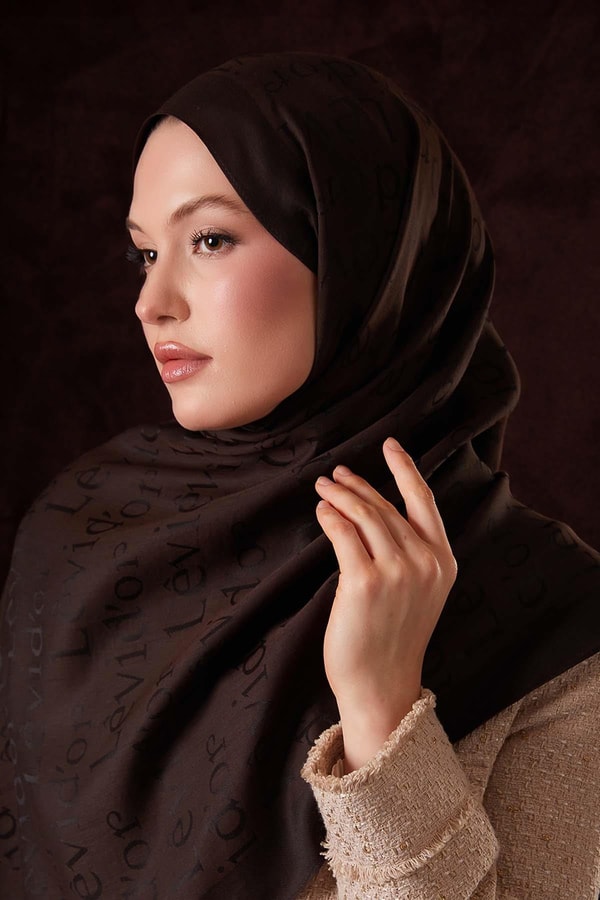 Yazı Baskılı Naia Jakar Şal - 29