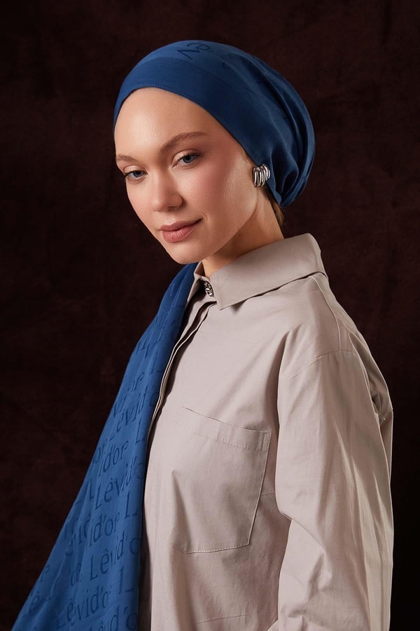 Yazı Baskılı Naia Jakar Şal - 13