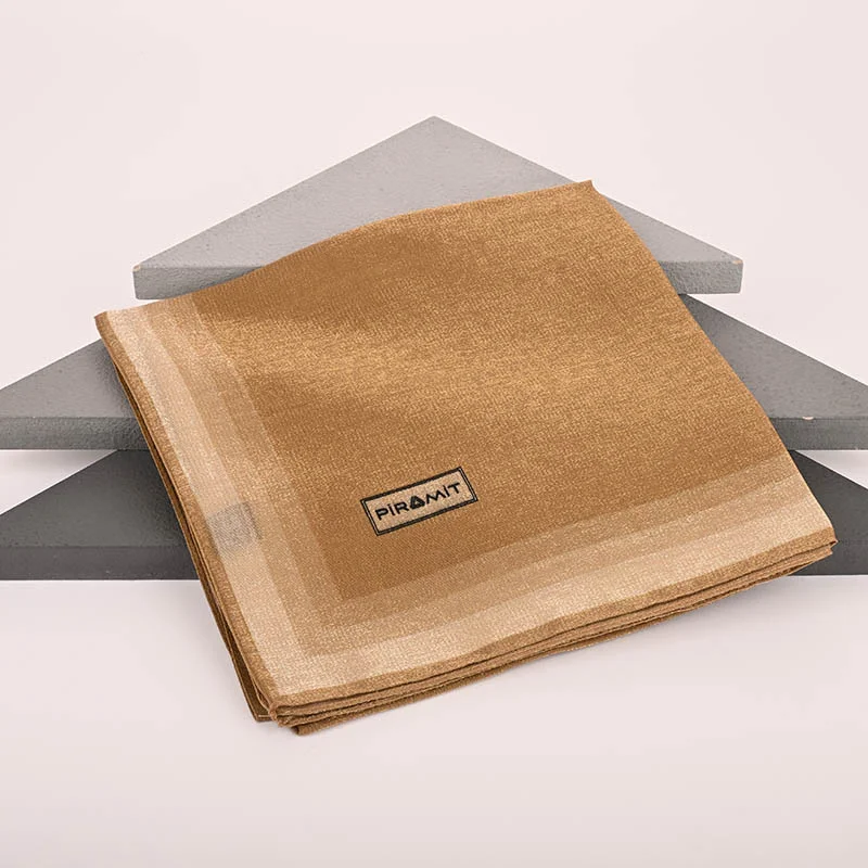 Çizgili Kehribar Eşarp - 16