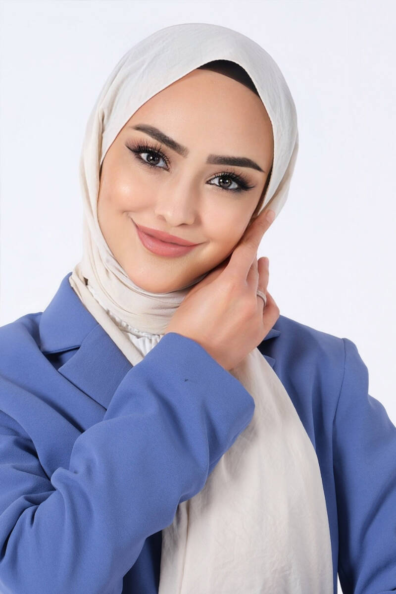 İnci Krem Asya Şal - 1